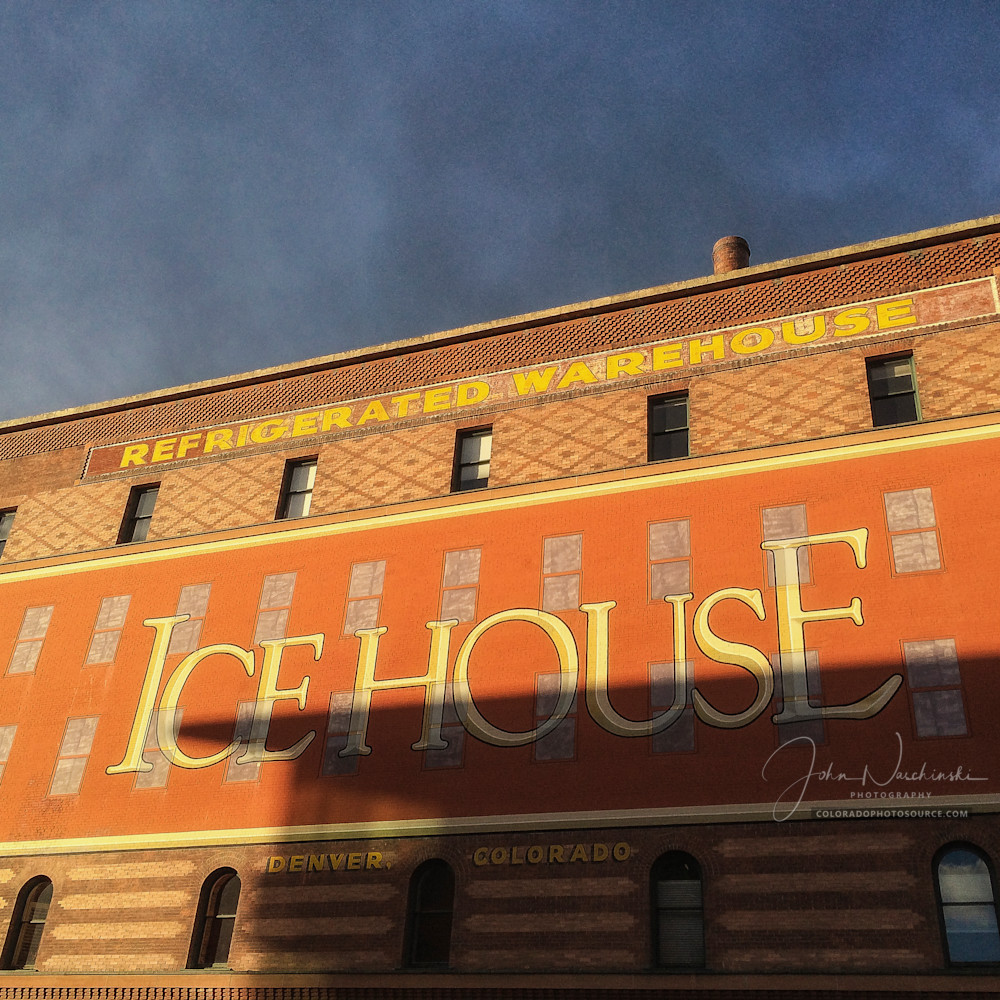 Old Denver Colorado Ice House Building Sign Photo