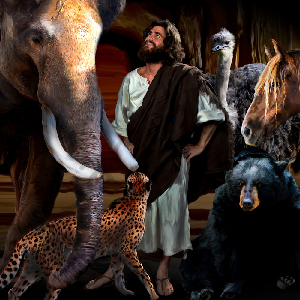 Jesus amoung his created animals