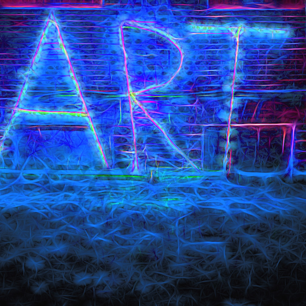 Art sign at night website d9ywb9