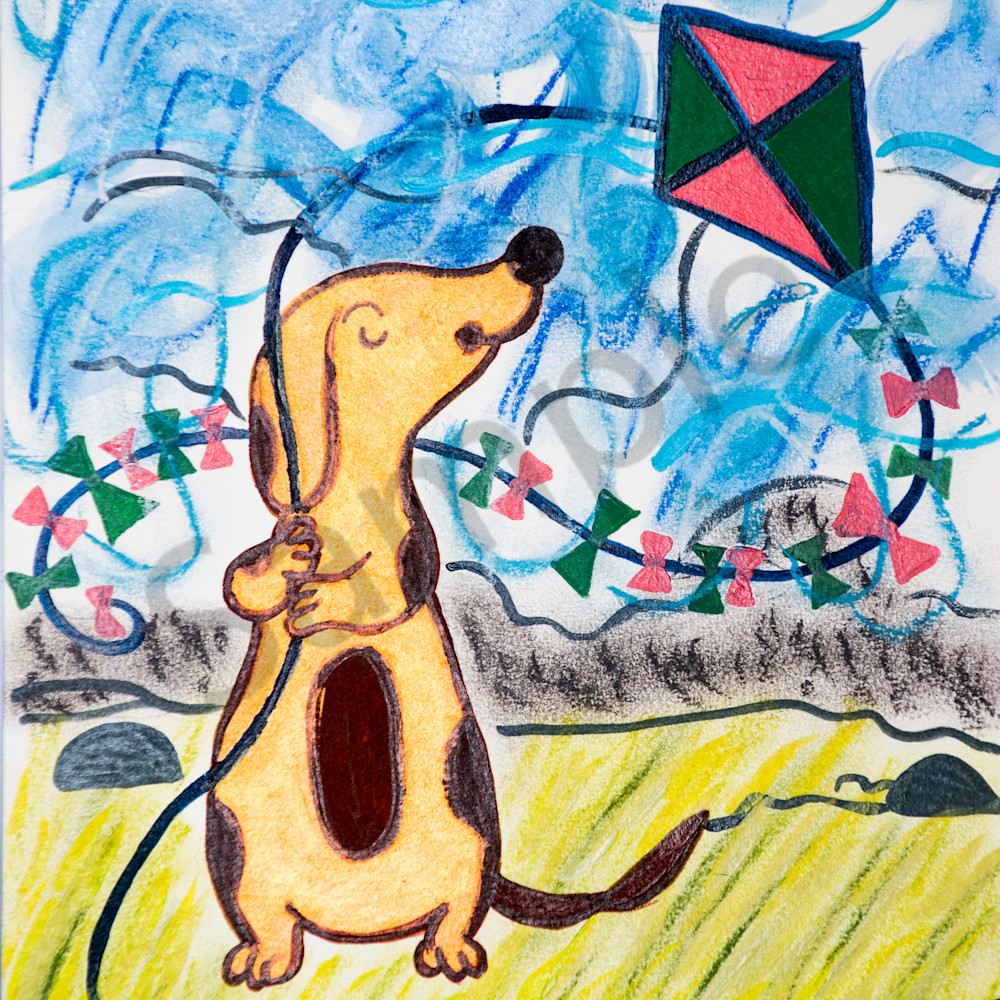 Dog flying kite copy pi5jwy