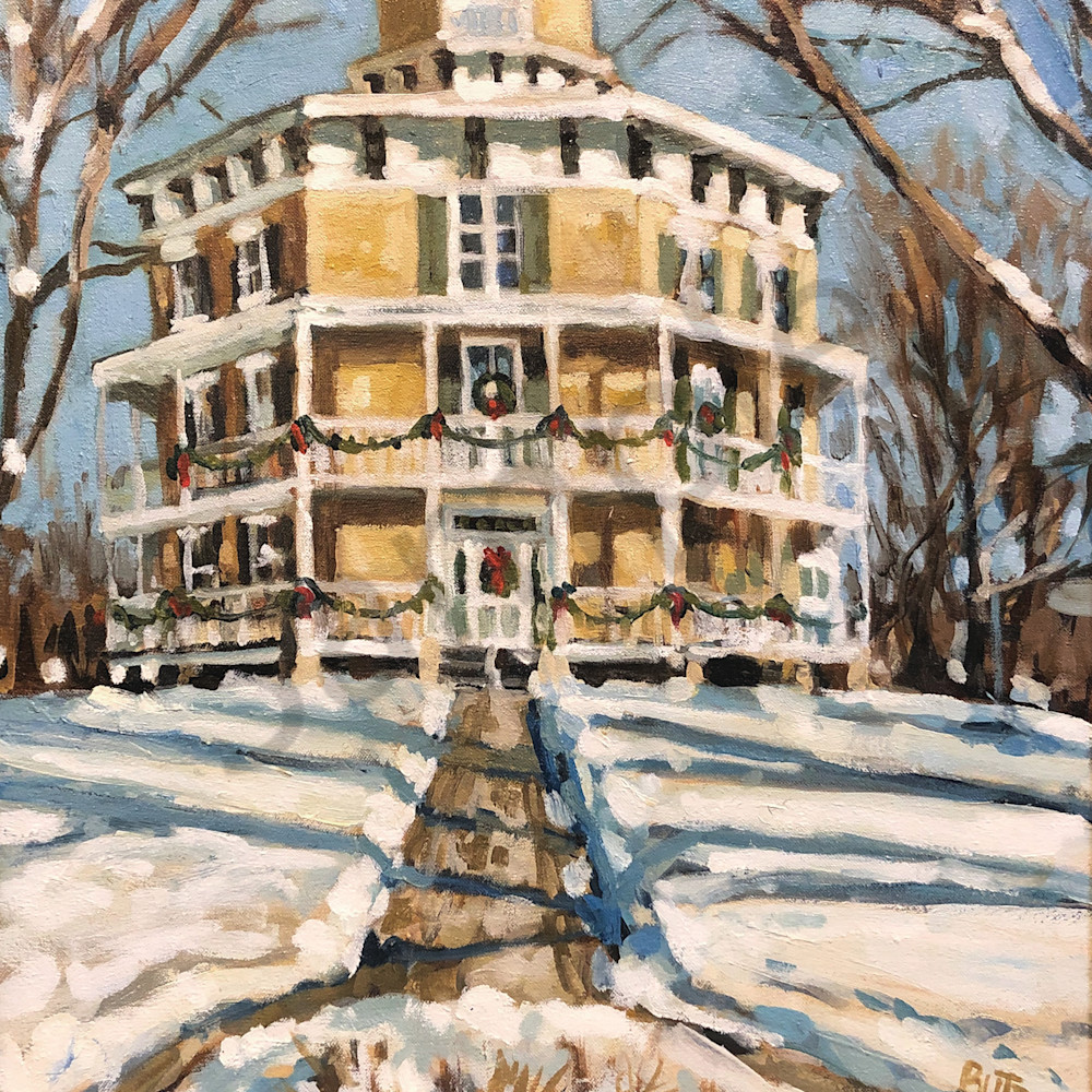 Octagon house in winter8x10 bvoqie
