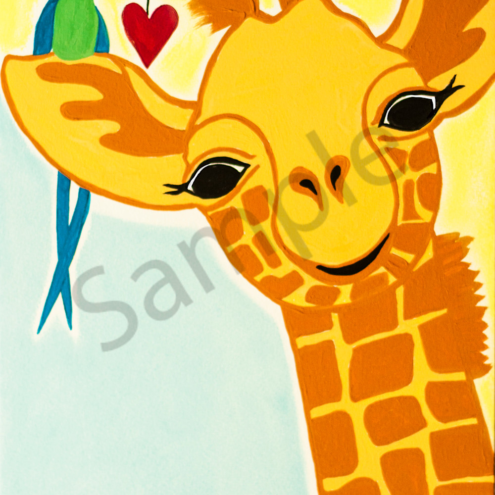 Giraffe and bird jv4isd