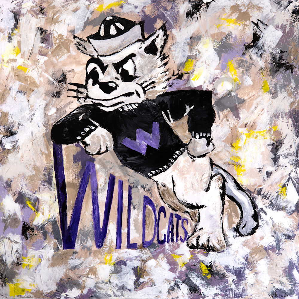 Willie  black sweater  kansas state university wabash collection logo painting vms57q
