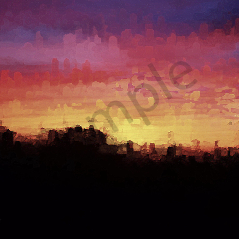Dsc 0646 colorful sunset from lake dixon nr cl 2013   abstract ps paint daubs2 2021   desaturate art4theglryofgod adborx