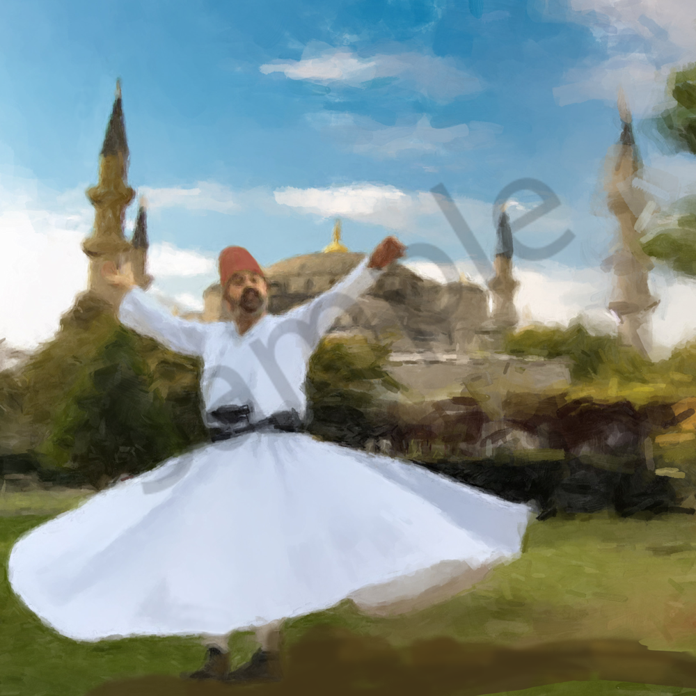 Dervish whirling in a field   gna ejld0n