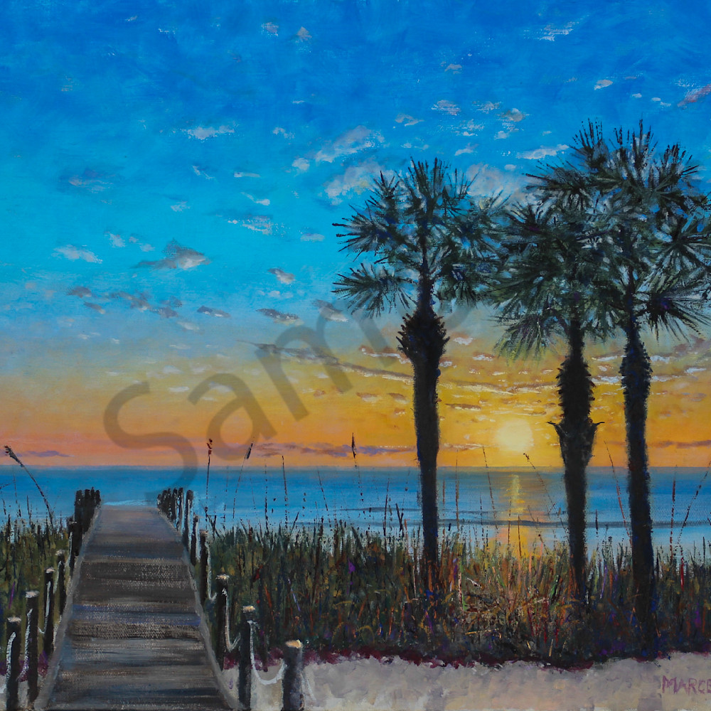 Sunset by the palms 20x16 lthsgl