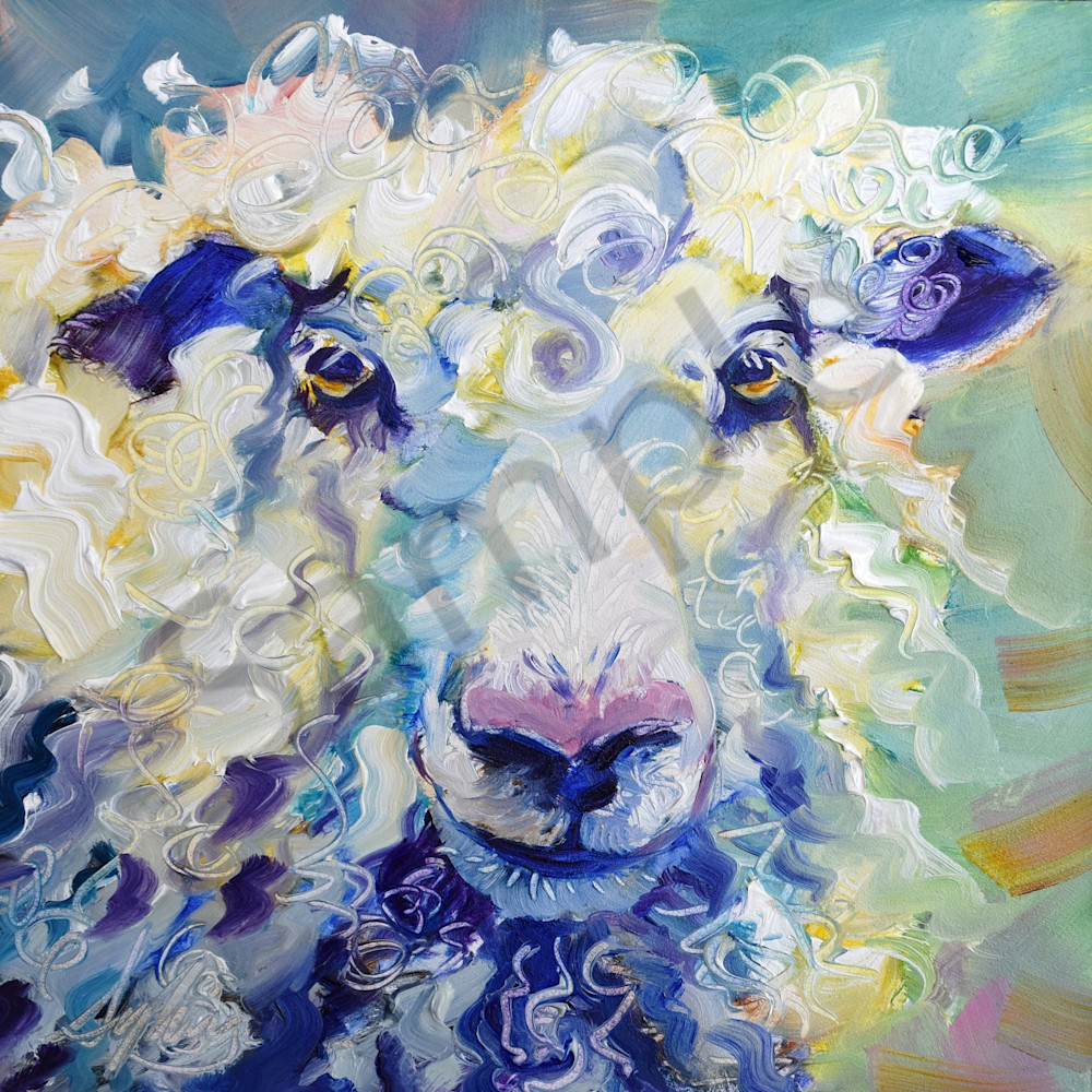 Sylvina rollins smouldering gaze sheep oil painting asf upload 1 17 2022 pxyq9w
