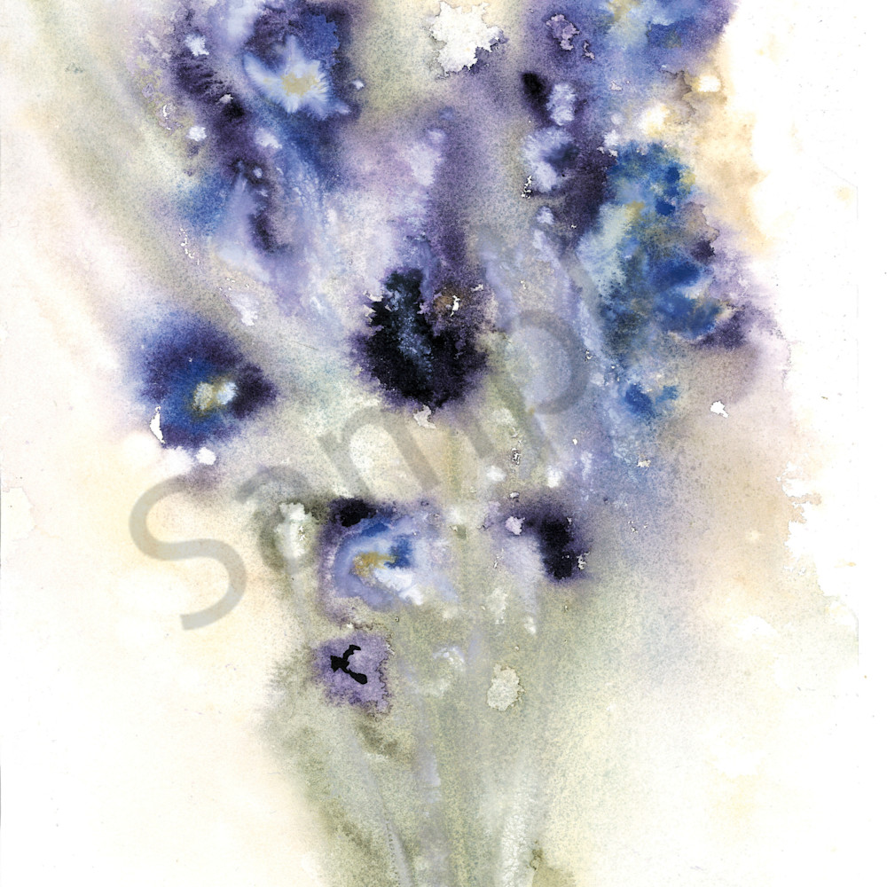 Purple and blue abstract flowers   watercolor 2022 rgb shadow wwwz4c