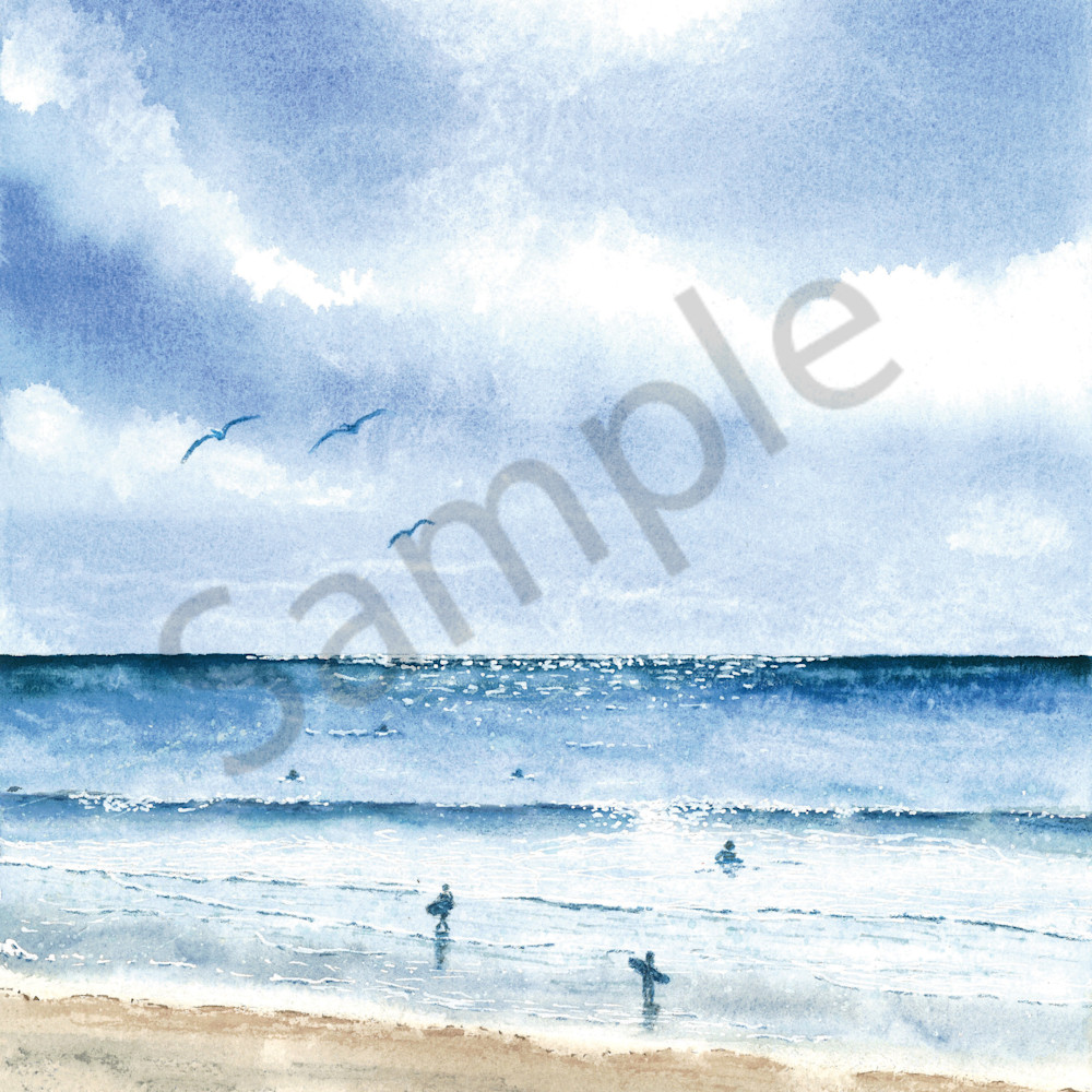 Beach day   watercolor 2021 rgb shadows frn7rx