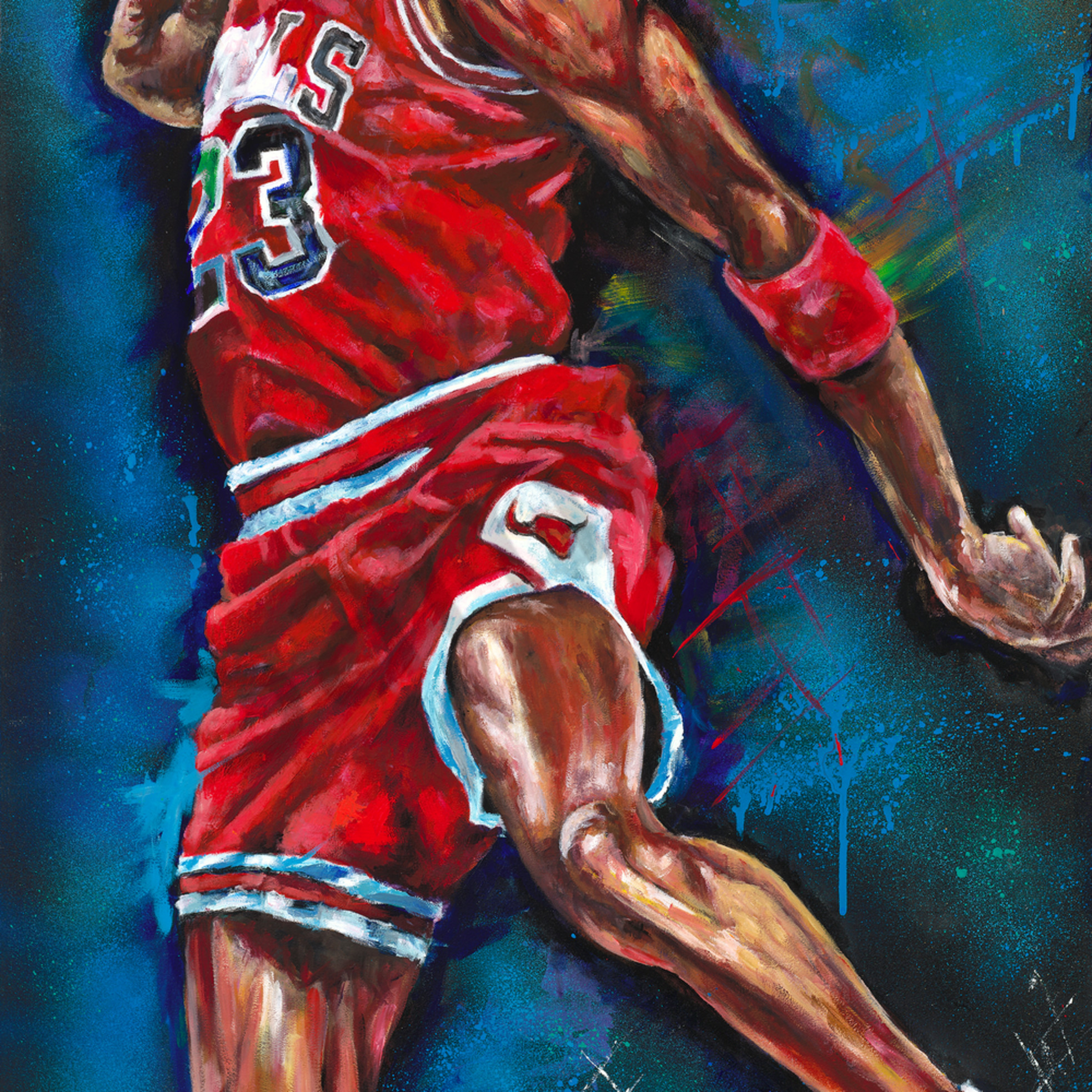 Chicago Bulls Michael Jordan Painting