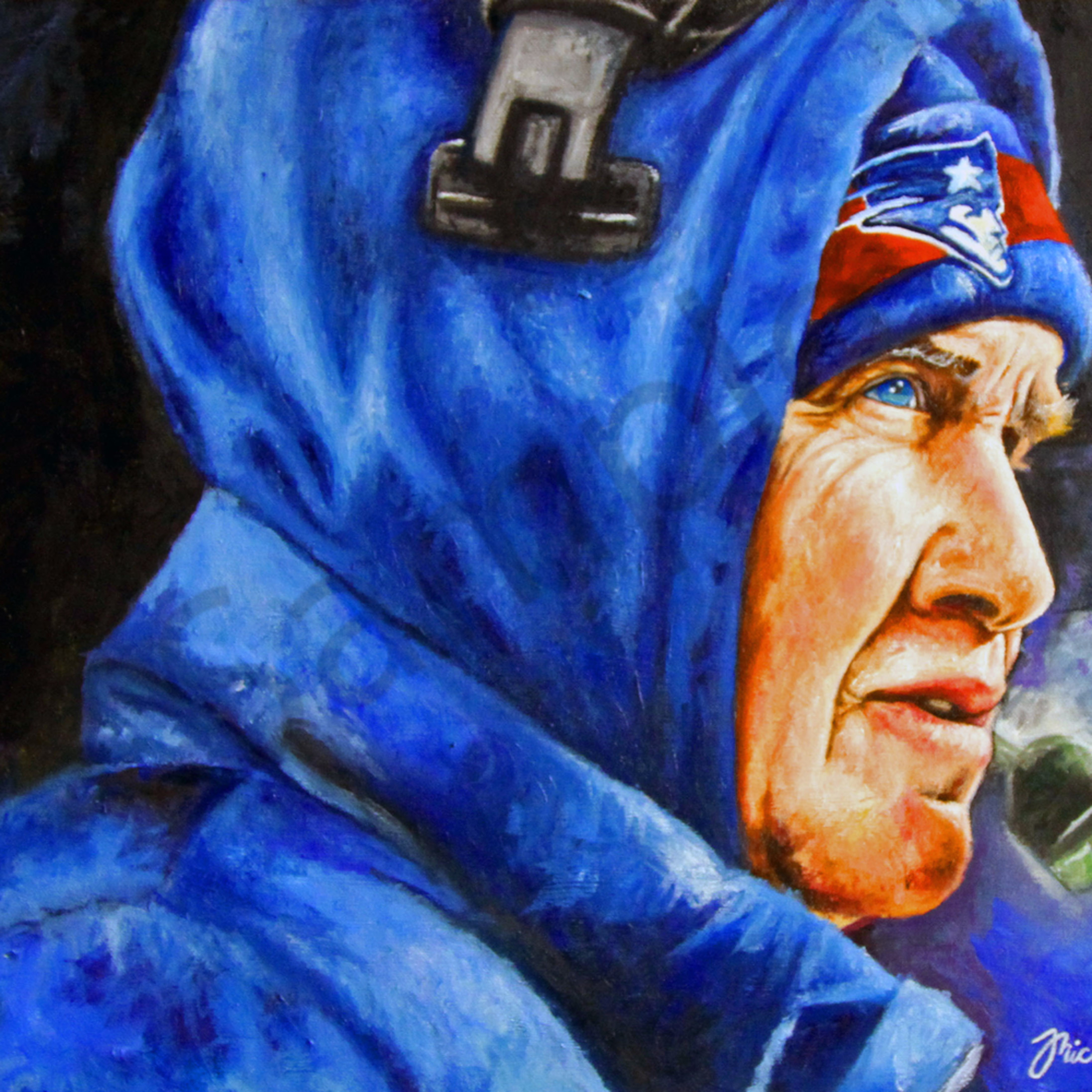 Patriots Bill Belichick Painting