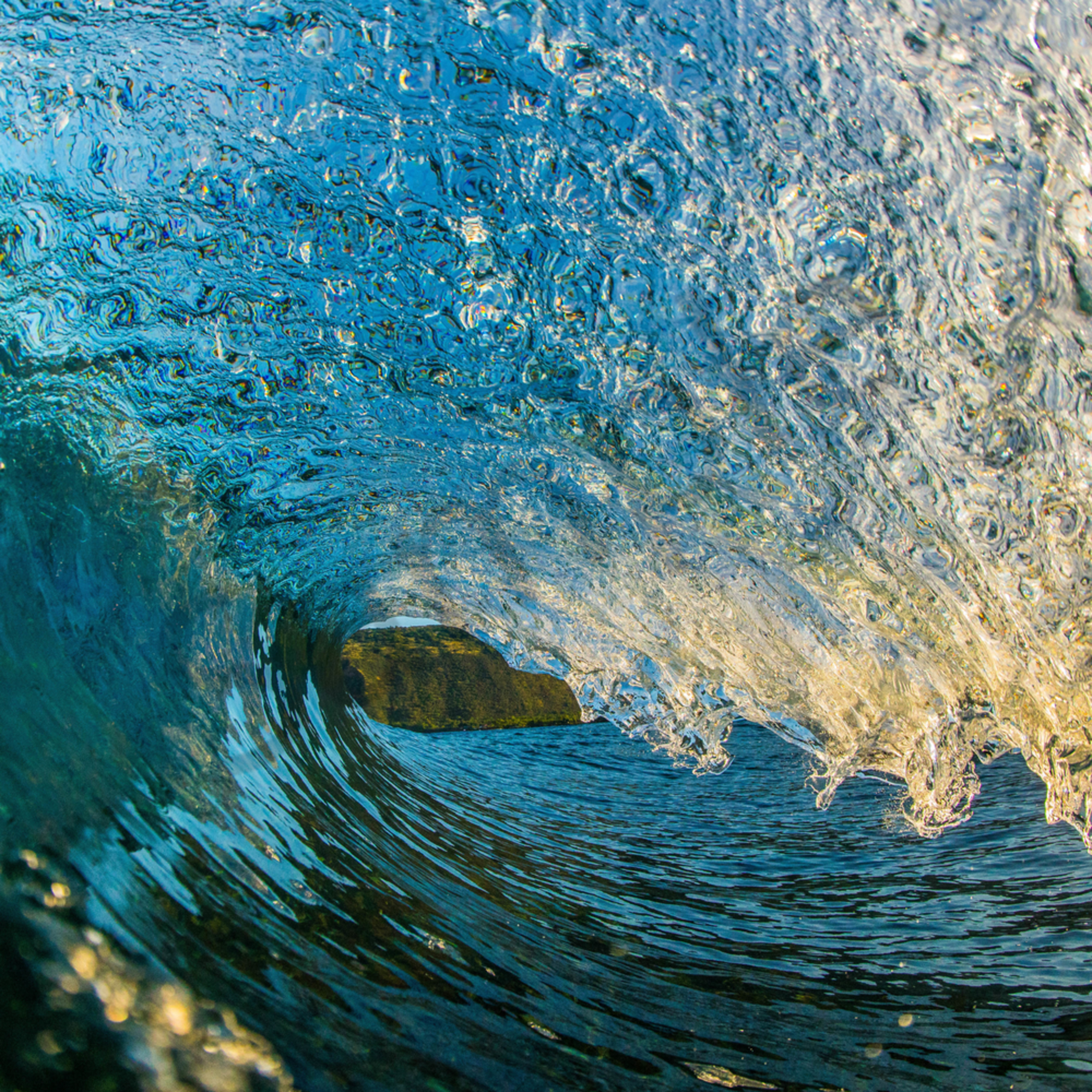 Wave and Surf Photography Kona Sunrise by William Weaver