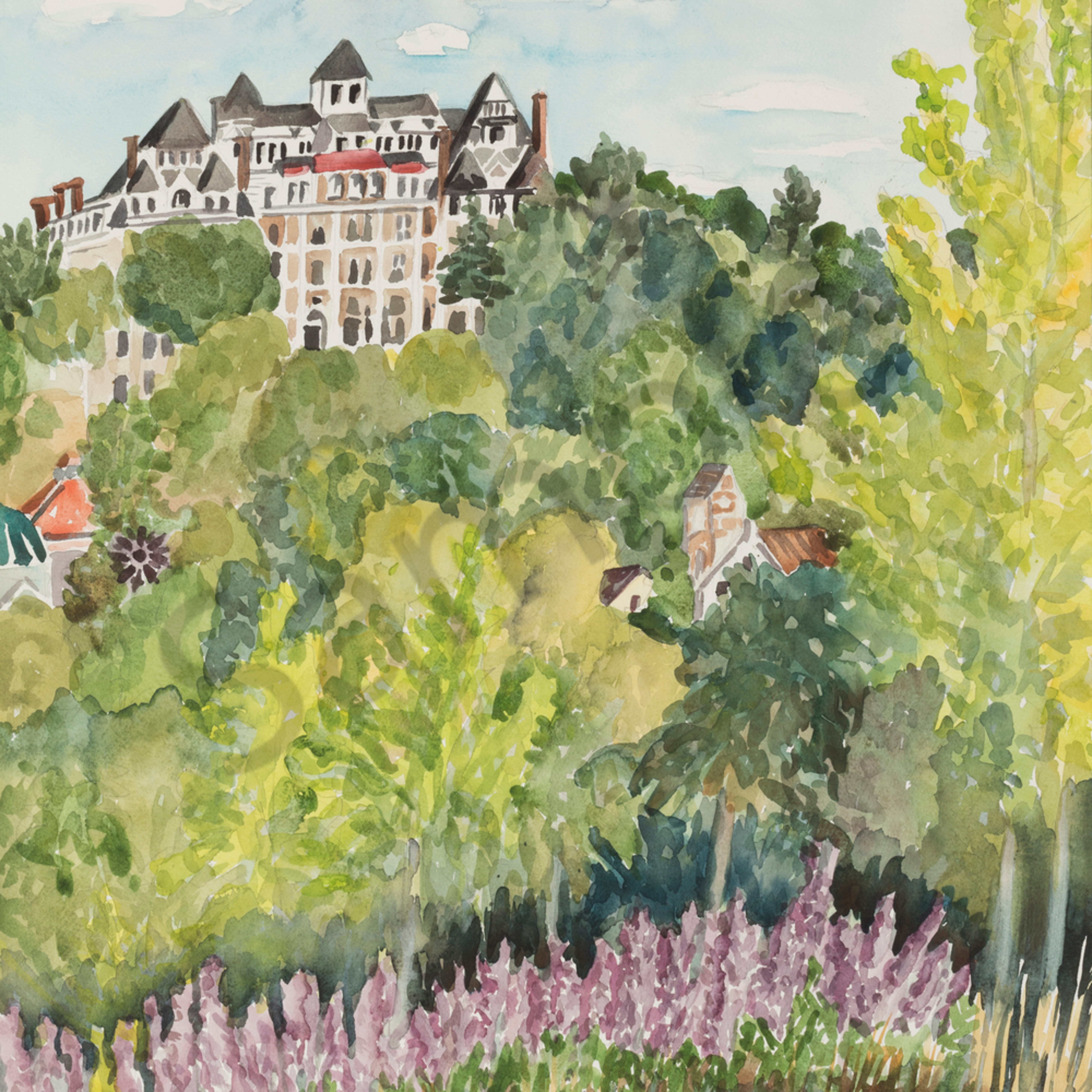 Crescent Hotel Eureka Springs Painting