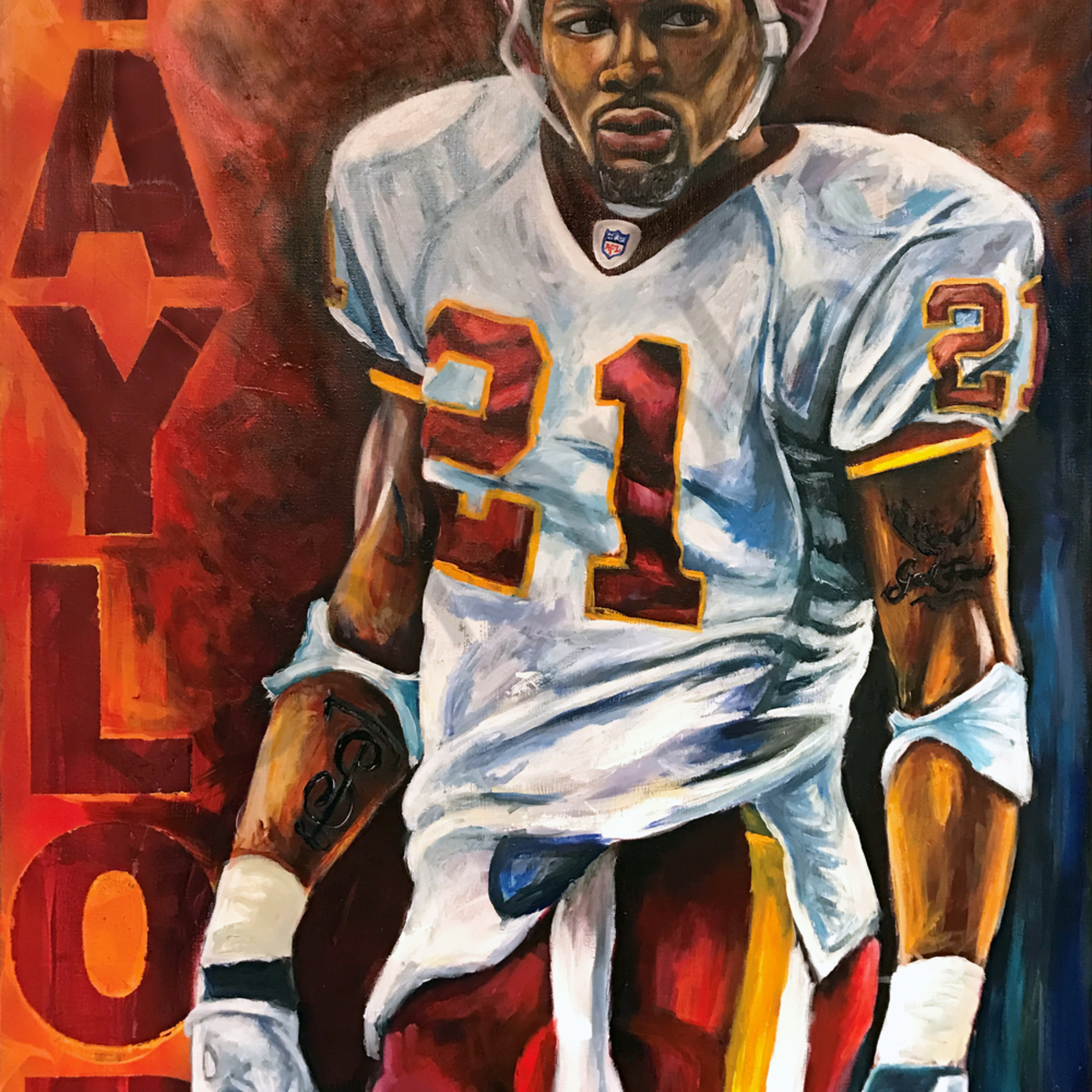 Washington Redskins Sean Taylor Painting
