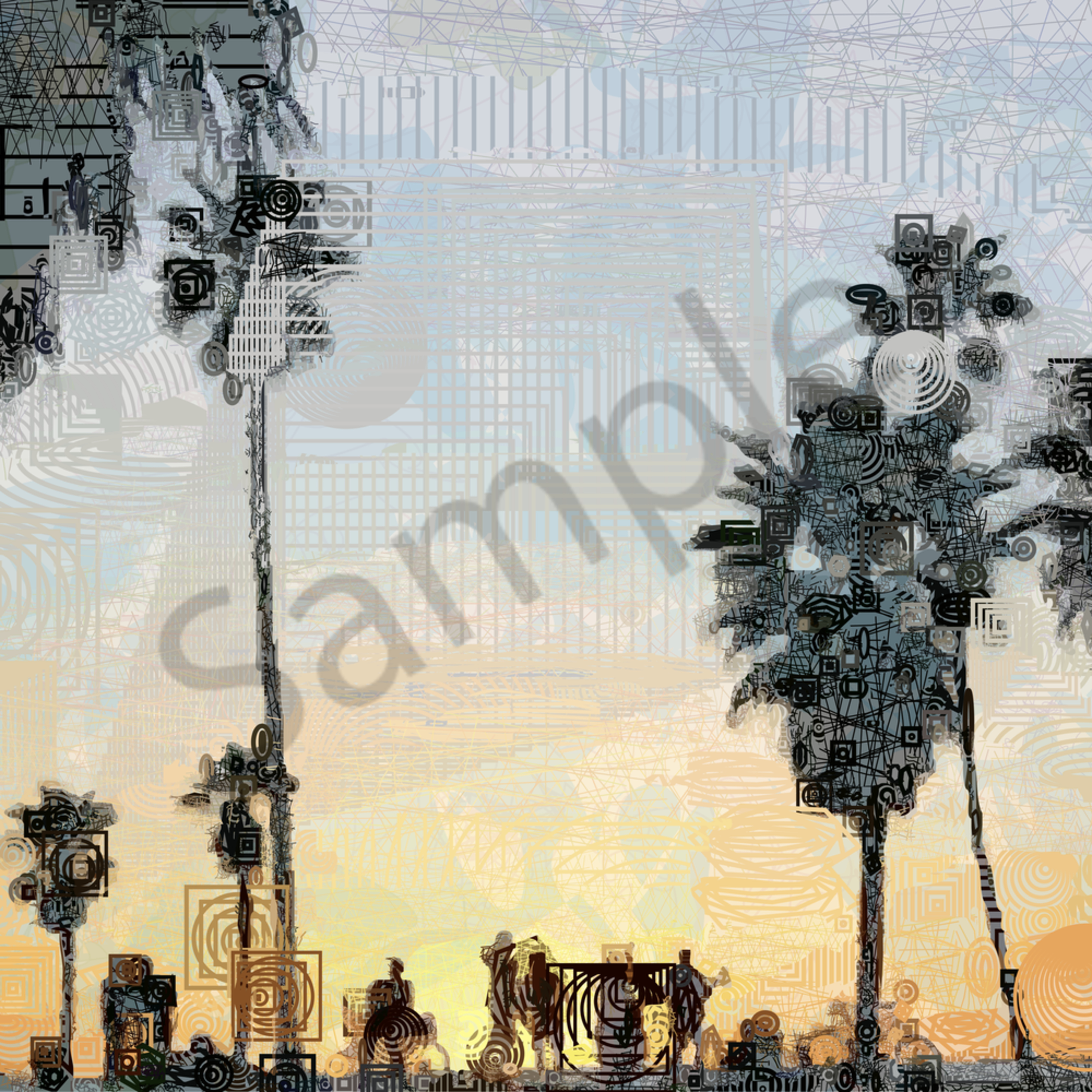 Wall Art You Ll Just Love Venice Beach Abstract Canvas Art