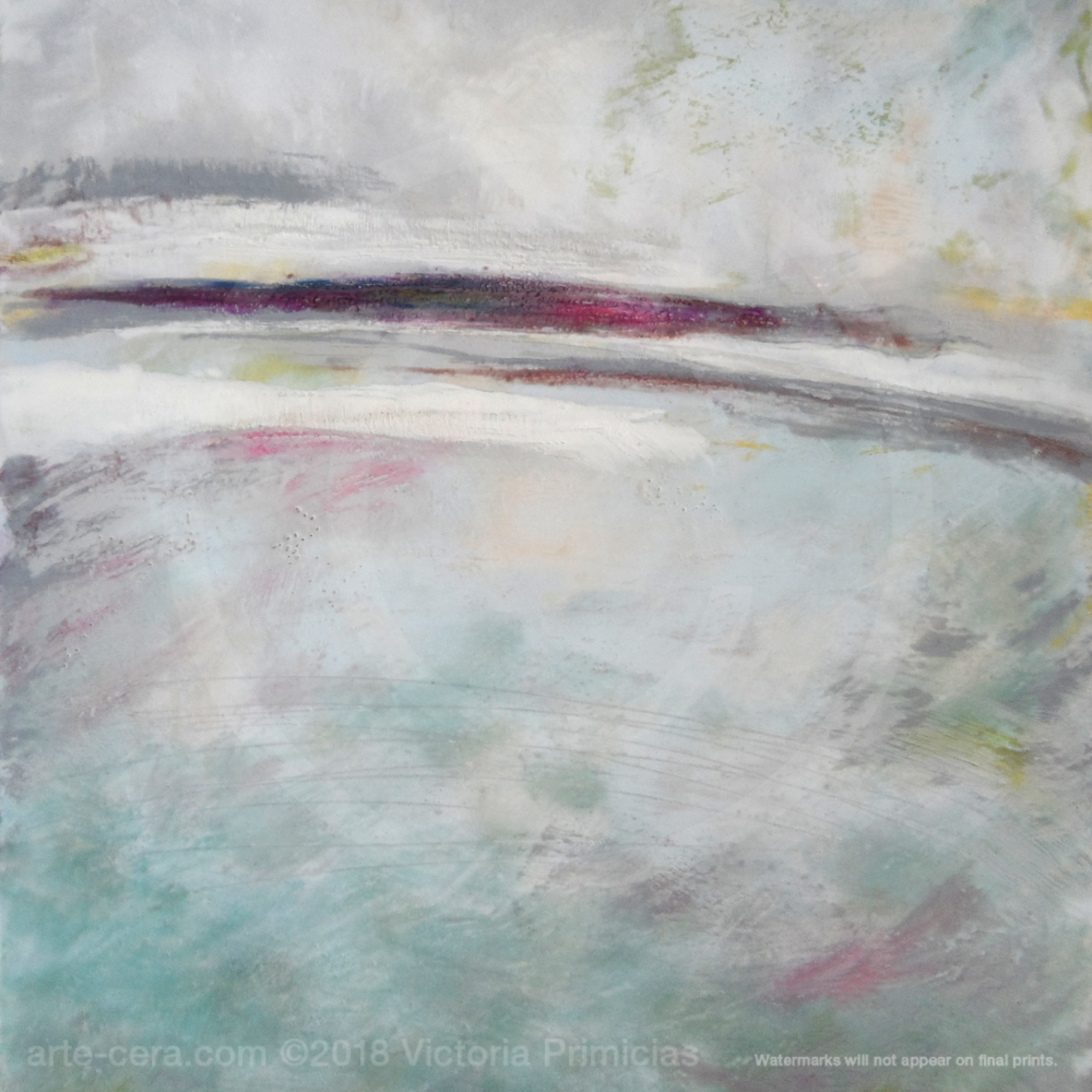 Distant Kiss Contemporary Landscape Paintings Coastal Wall Art 9.5x13 so good luck and happy bidding! victoria primicias art