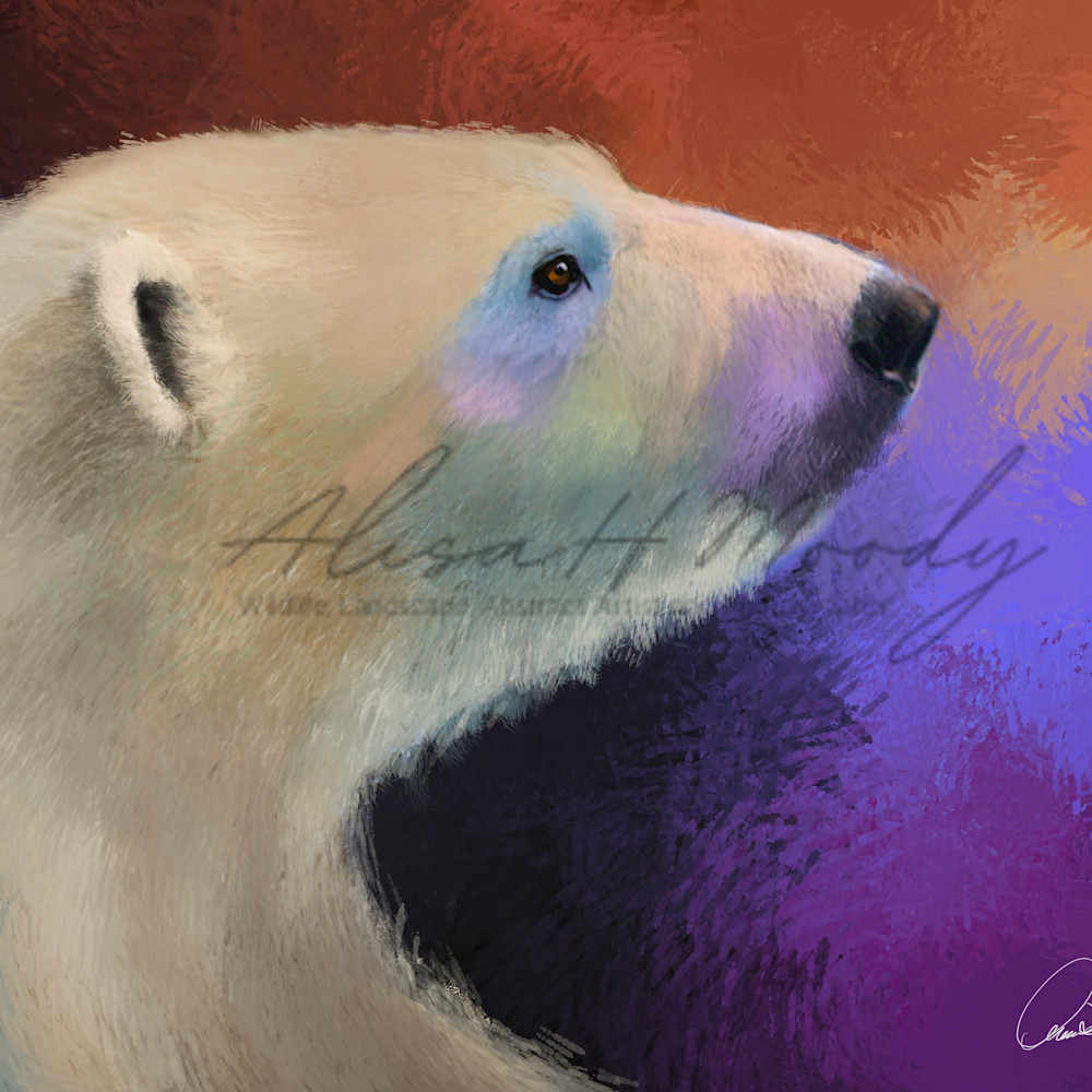 Colorful polar bear i7nesa