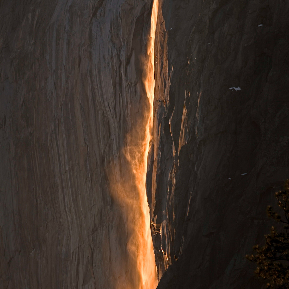 Last light on horsetail falls pgyour