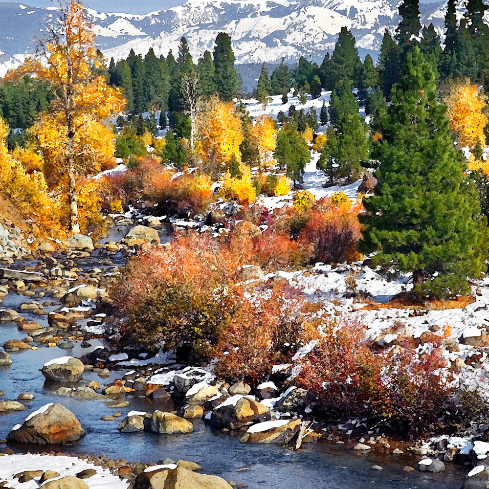 First snow truckee river iuirti