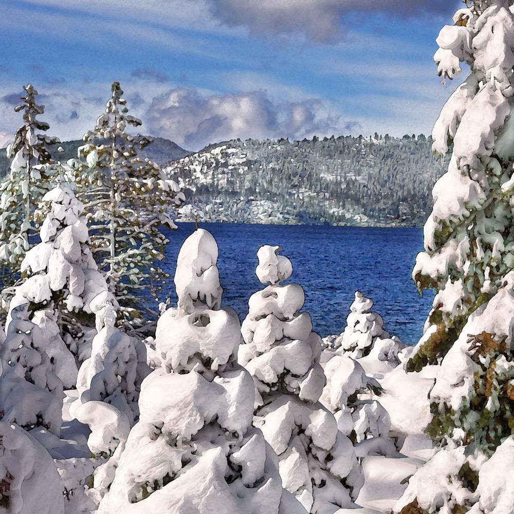 Snowy morning lake tahoe fnf5xh