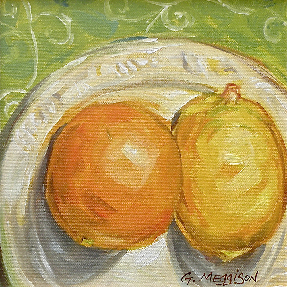 Two lemons 8 x 8 oil gordon meggison kwyu2r