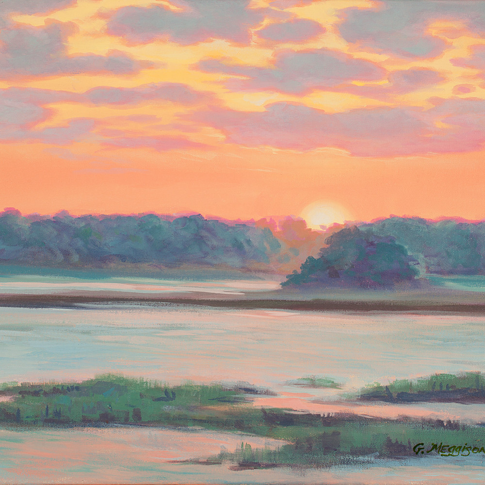 Sunset on the amelia river 20 22x16 22 acrylic smgxi1