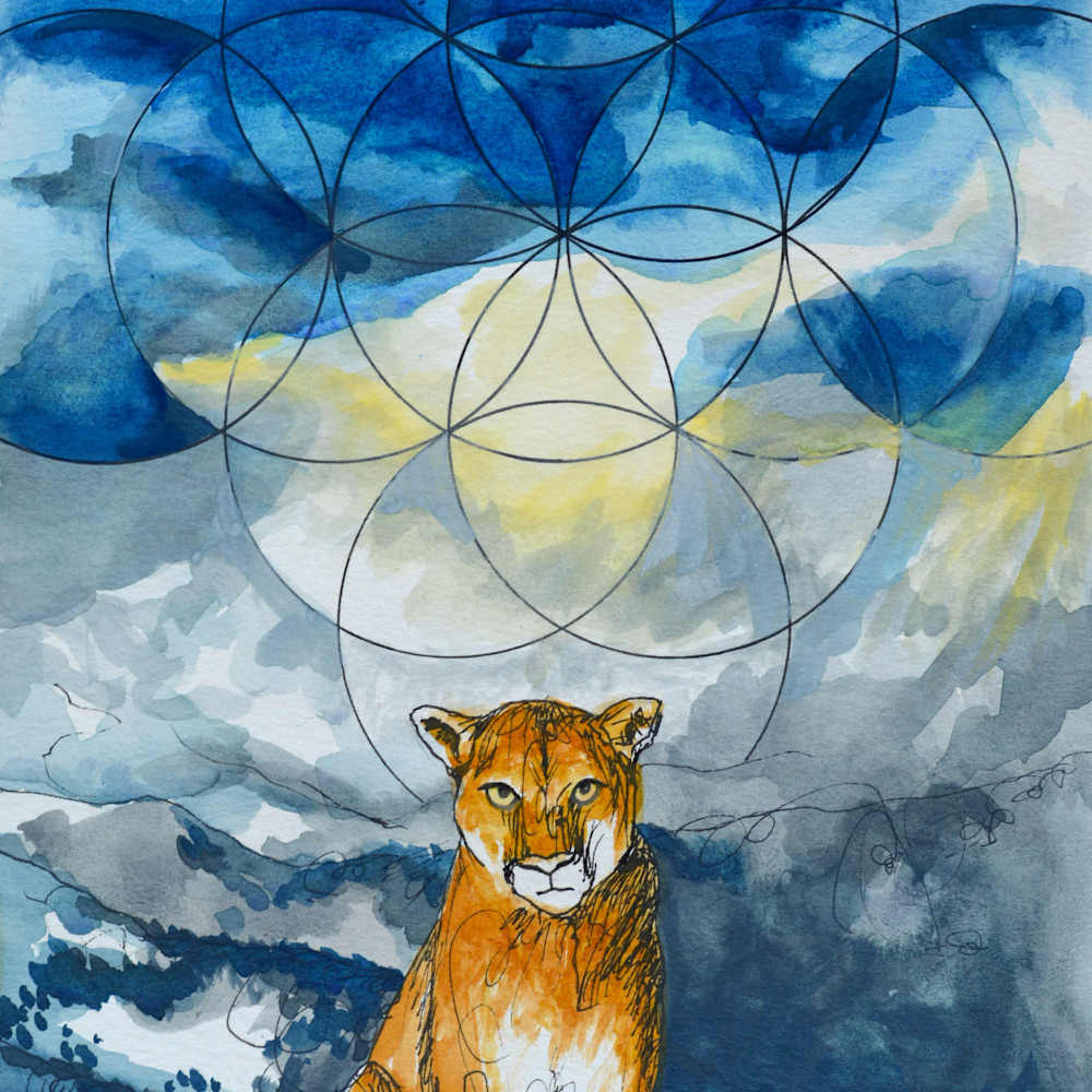 Mountain Lion Spirit Art | Gnarwhal Designs