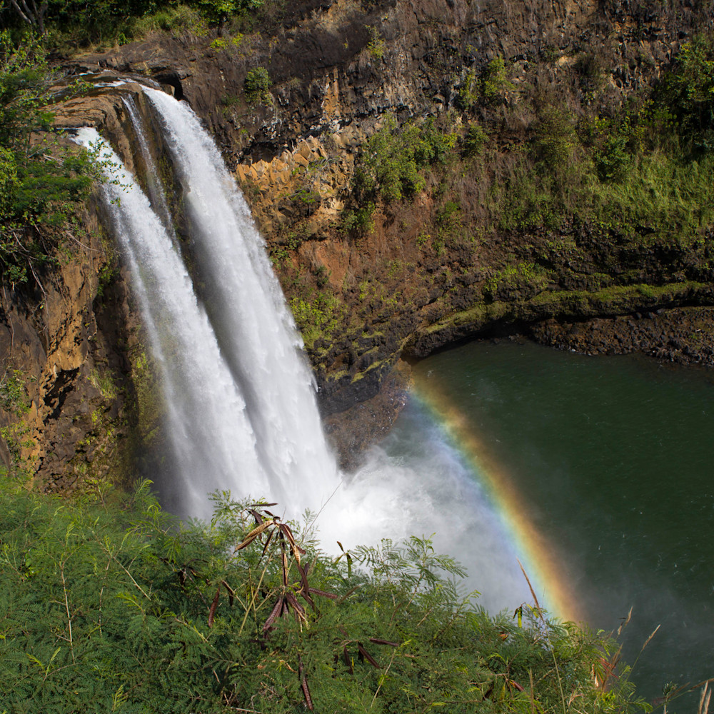 Wailua falls rainbow jkdivz