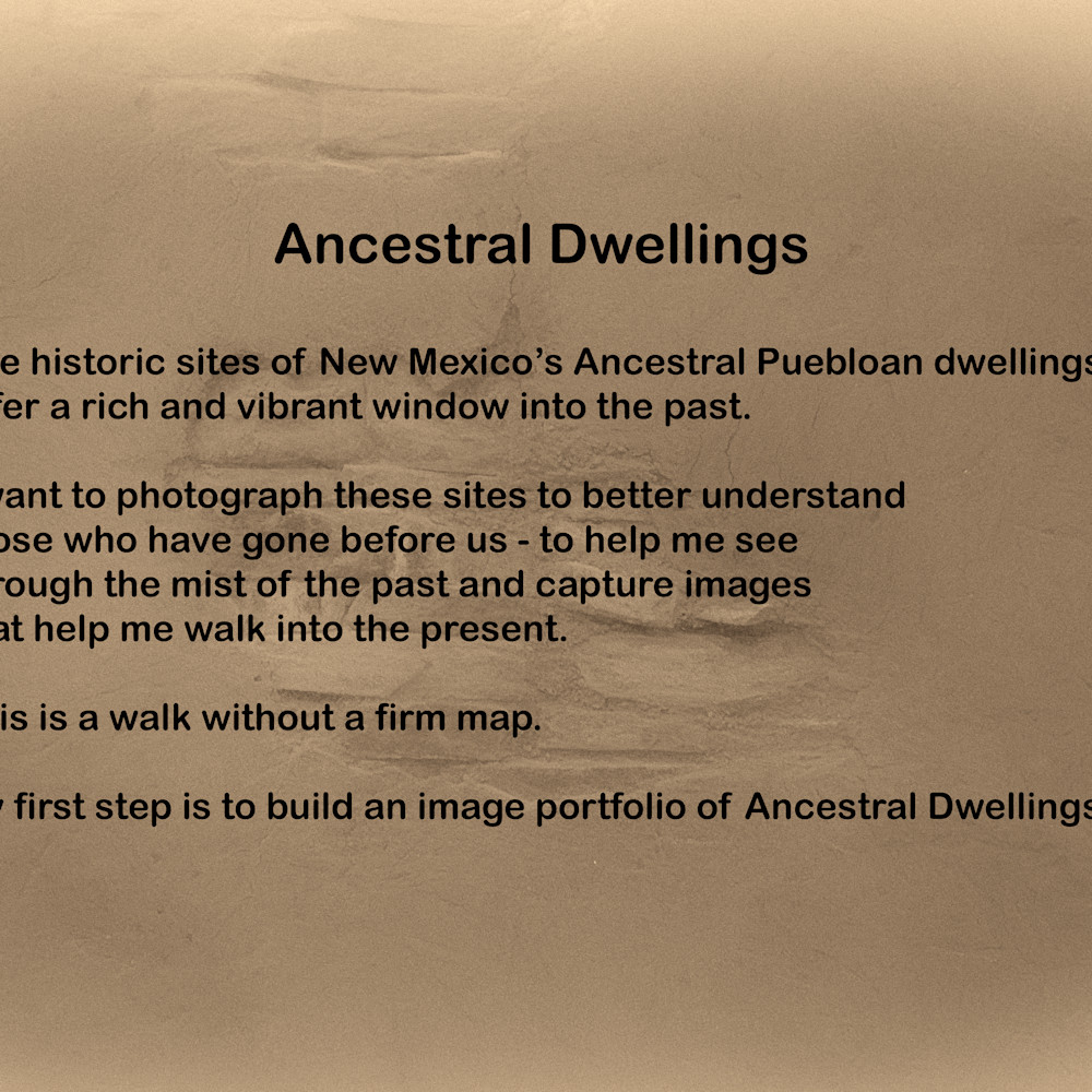 Ancestral dwellings statement u8bgee