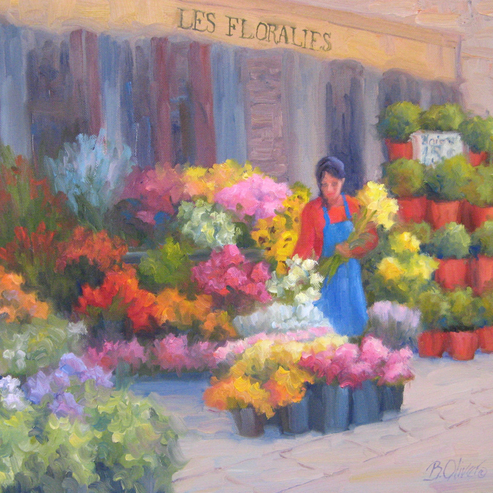 Flower market on rue cler dffdyf