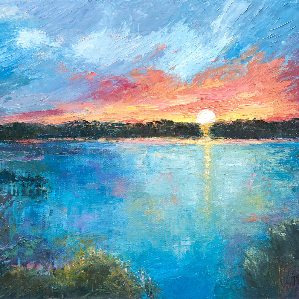 The marsh at sunset ii wxjwtq