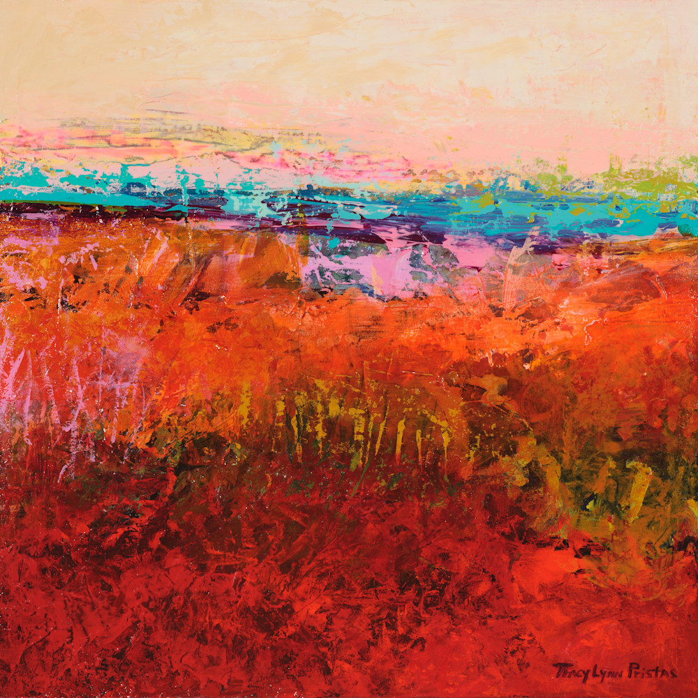 Tracy lynn pristas abstract landscape paintings  southwestern art dream enclosure grut4y
