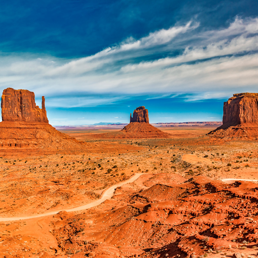 Panoramic Monument Valley photography