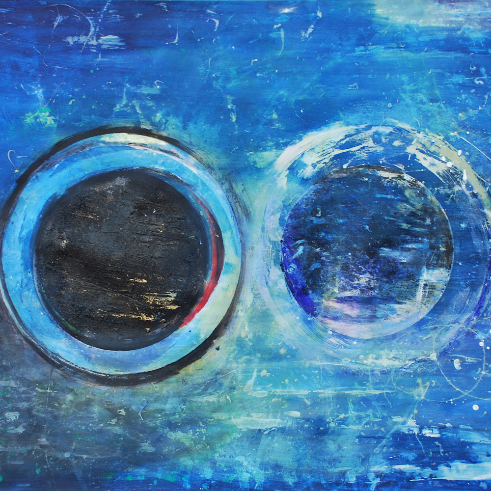 Partial eclipse 38x50inches mixed media on paper tvocbb