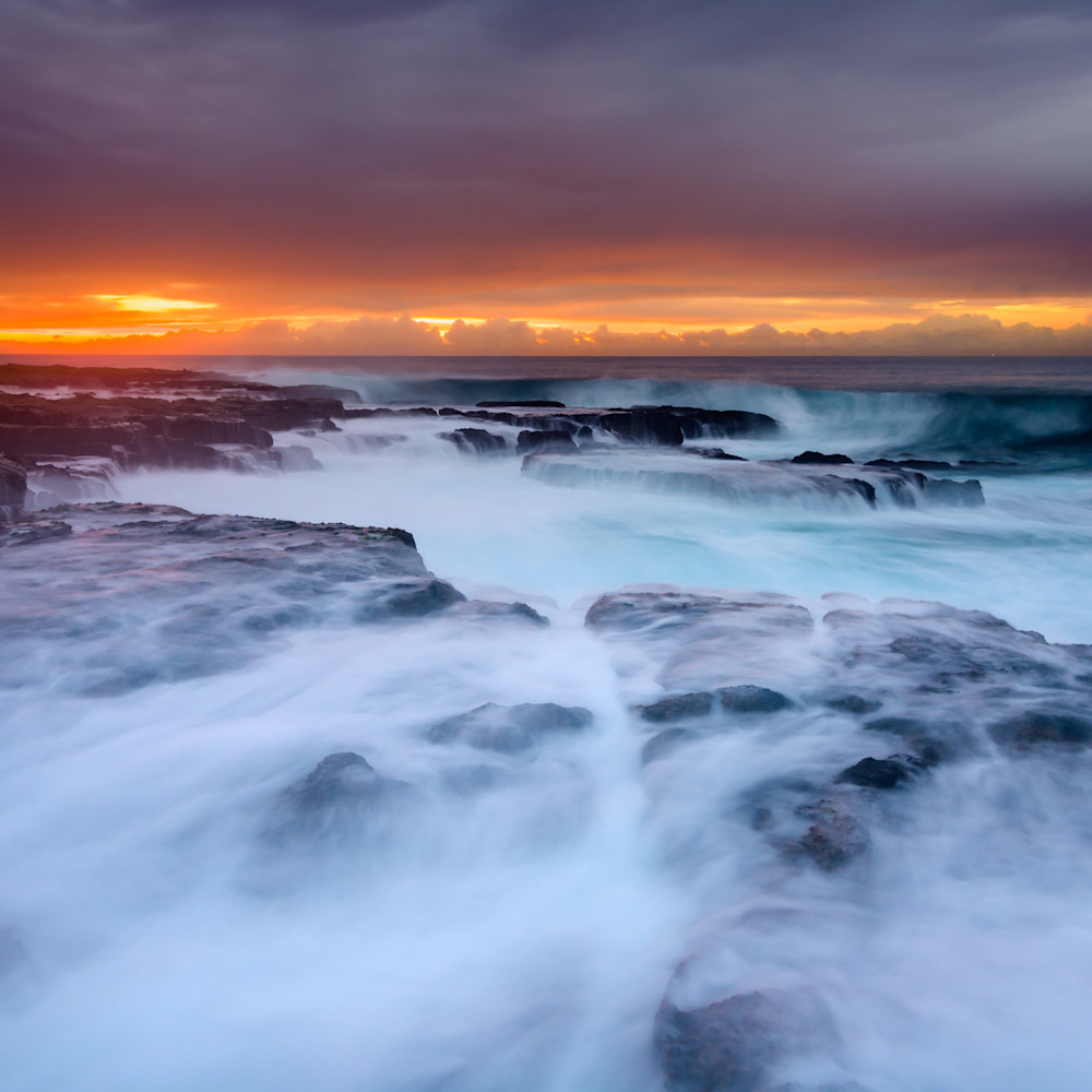 Draining seas   newcastle ocean baths nsw australia beach sunrise me4w4j
