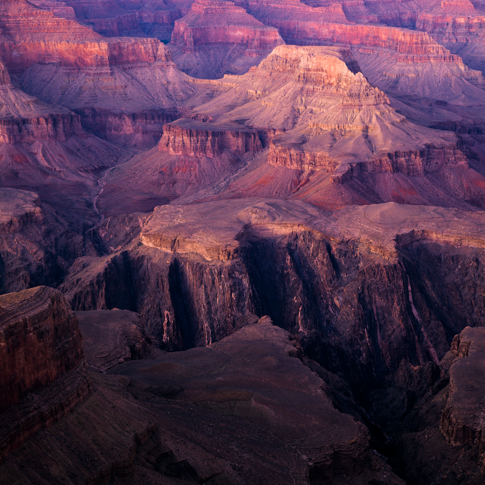 Grand canyon layers at dusk dtrexi