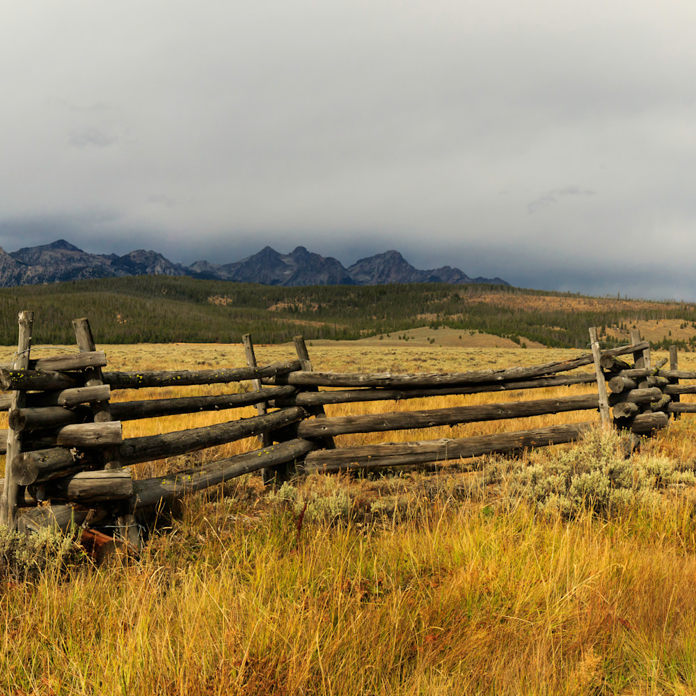 Sawtooth Fence Photography Art Mallory Winters Photography