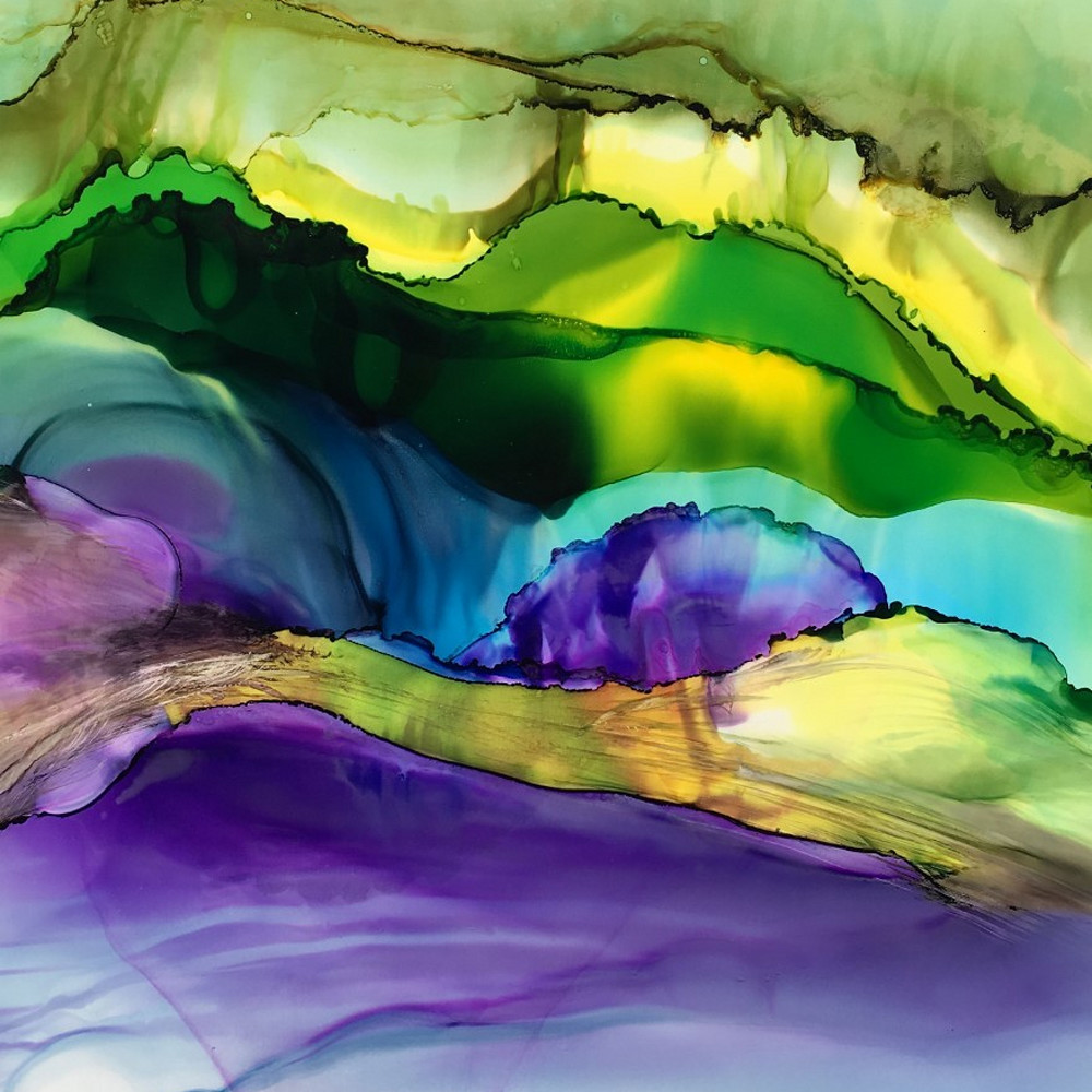 Waterscape with violet ekkt6x