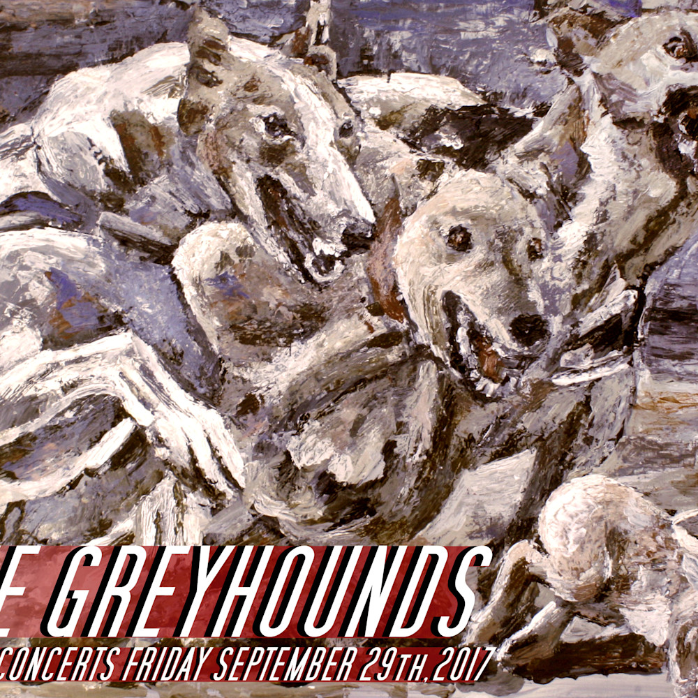 The greyhounds 17 x 11 alc1qw