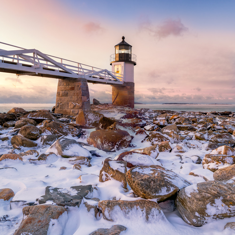 Winter morning at marshall point qocysa