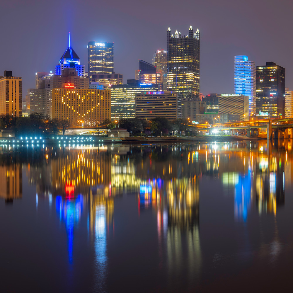 Pittsburgh has heart reflection night south side wblwop
