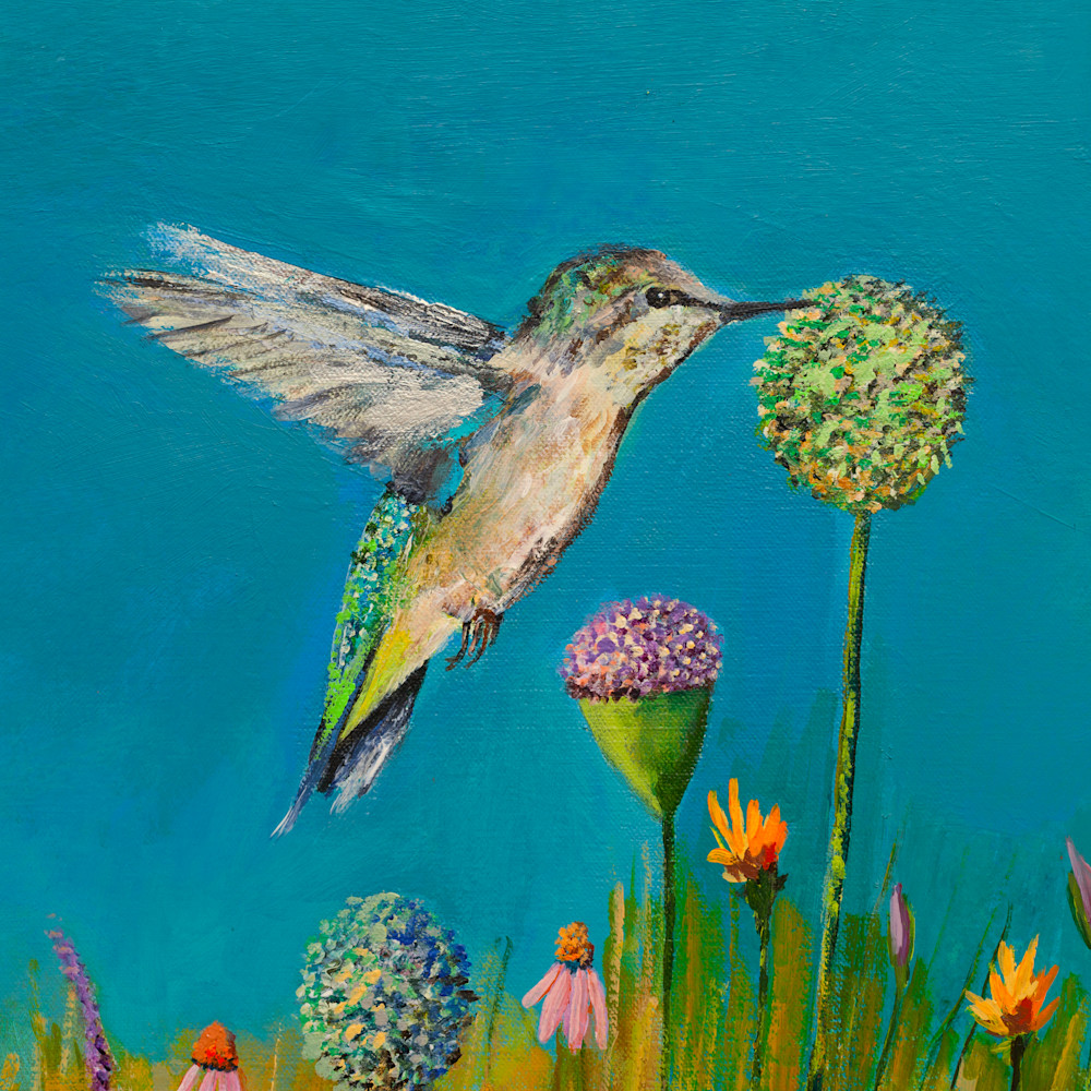 Alignment dancer hummingbird print by tracy lynn pristas mstlah