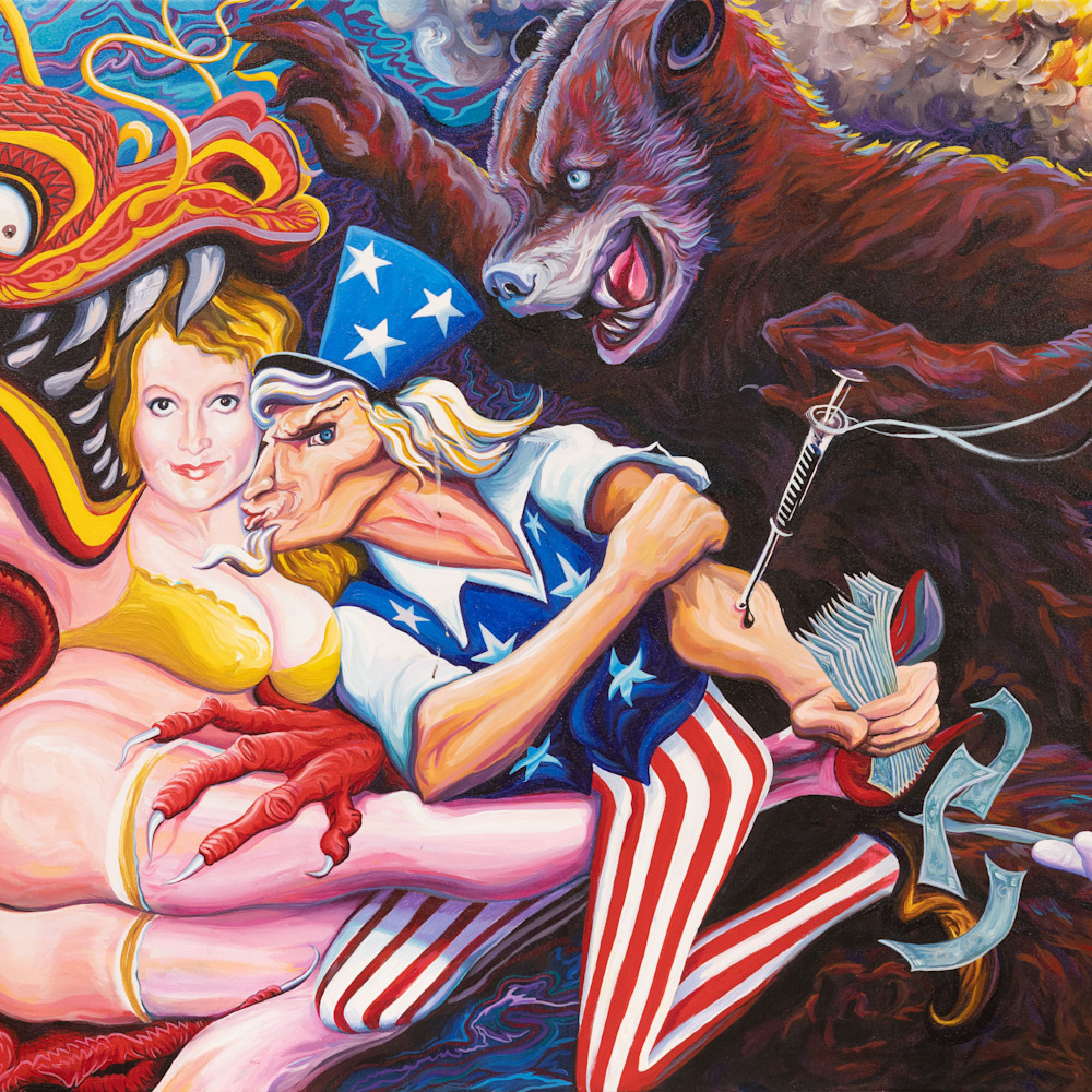 The bear the whore and the dragon 36x48 1 ehzcze
