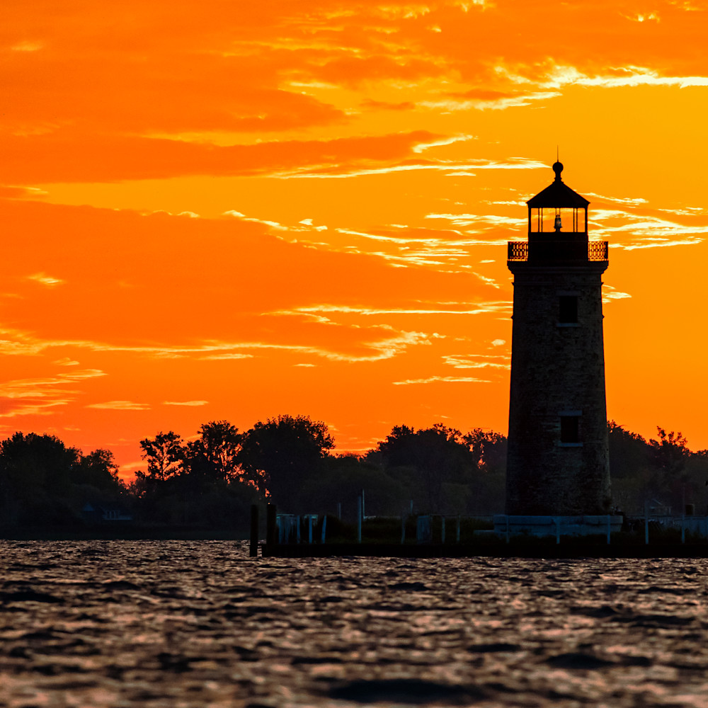 Andy crawford photography lake st clair river lighthouse pastel sunrise bslokj