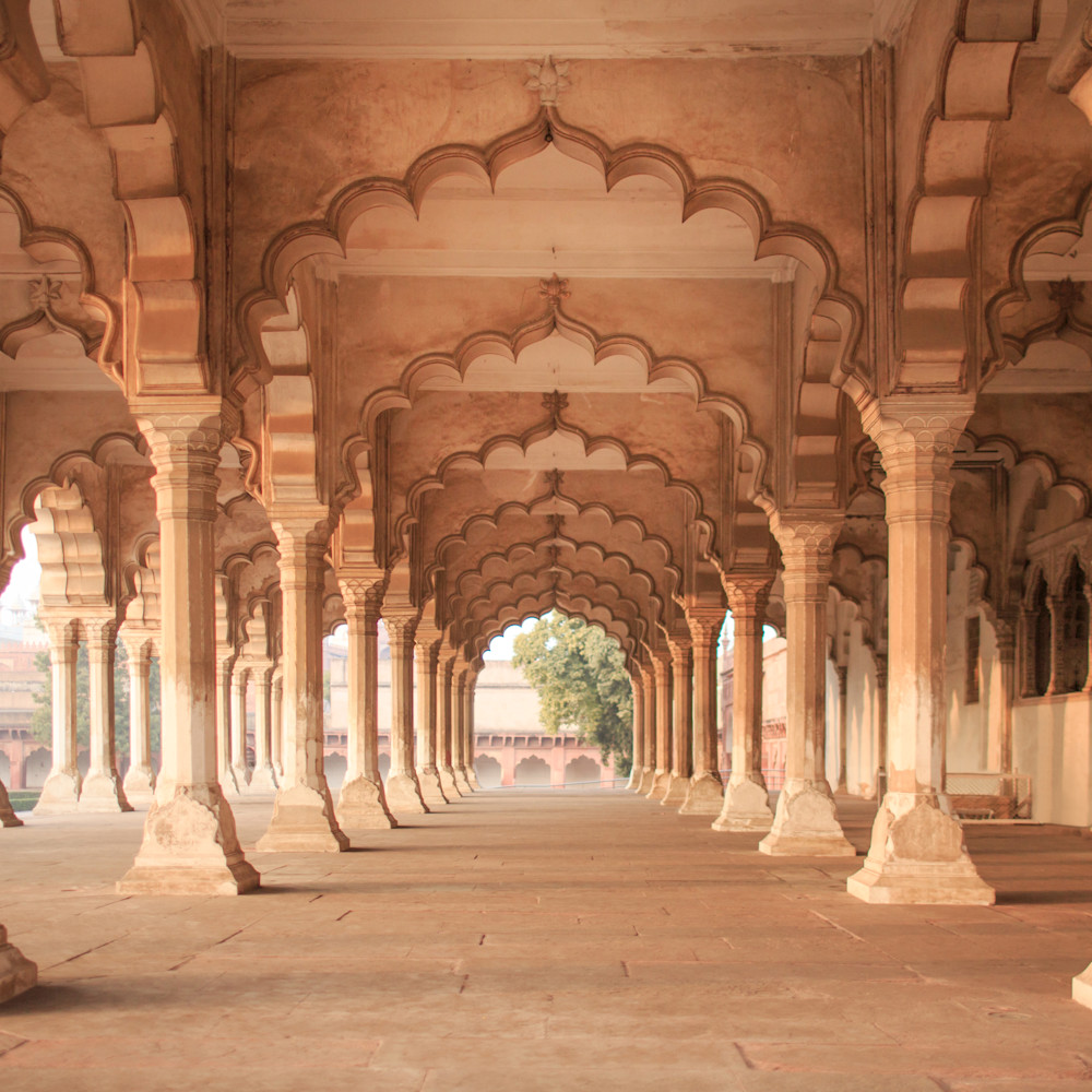 Agra fort india columns xhsmzu