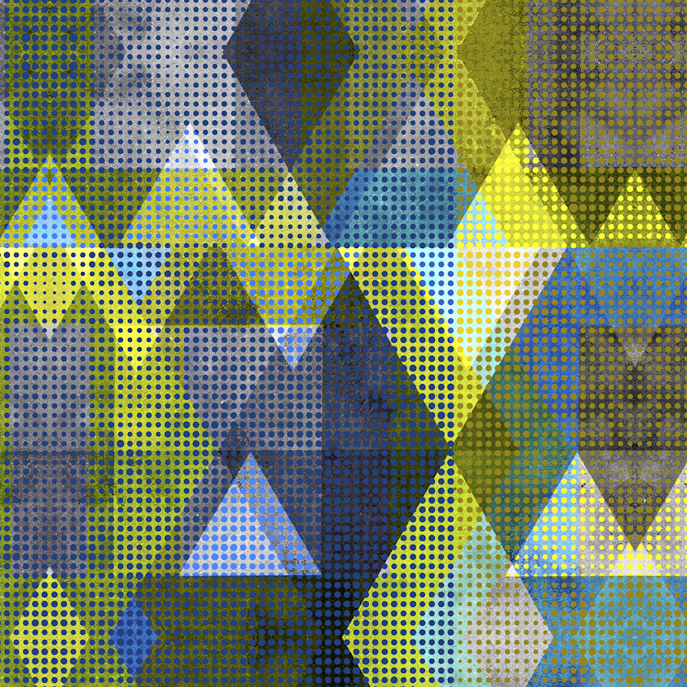 Abstract art triangles dots 2 uclkle