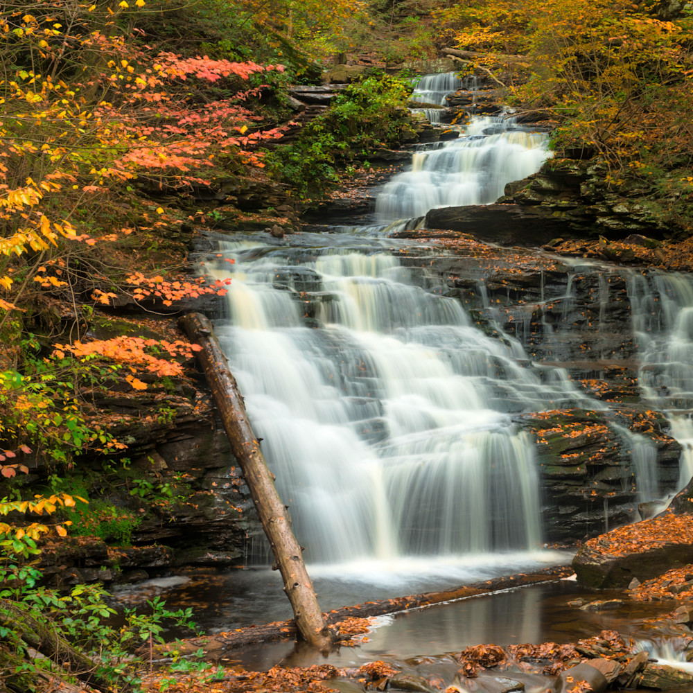 Mohican falls ricketts glen waterfall autumn fall state park koyid3