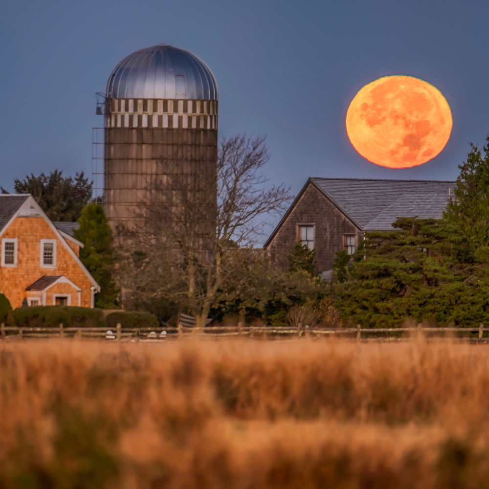 Herring Creek Farm Halloween 2020 Full Moon Art Michael Blanchard