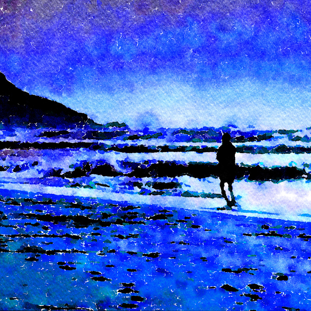 Sea beach walk blues yukmoi