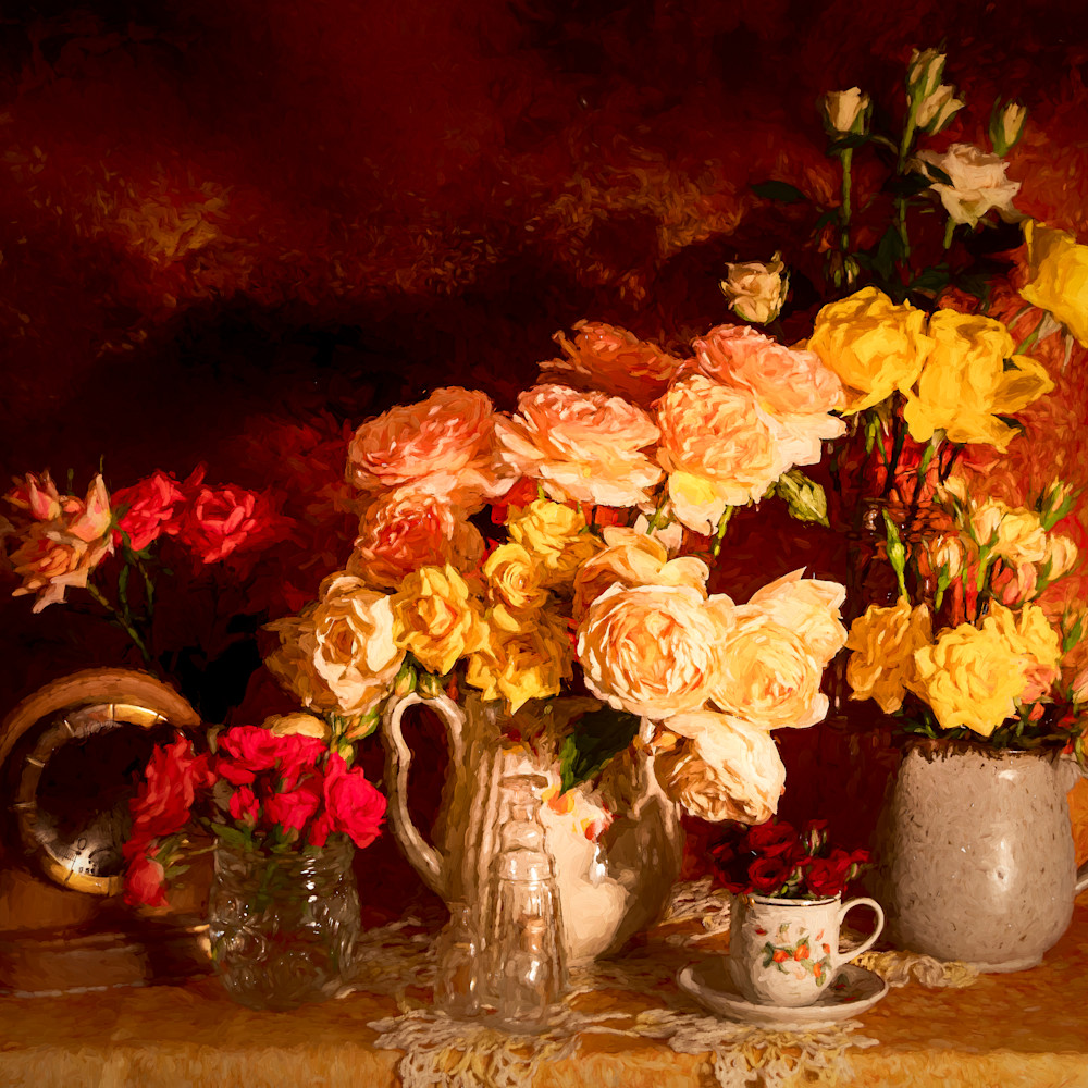 Antiques and roses wp7158